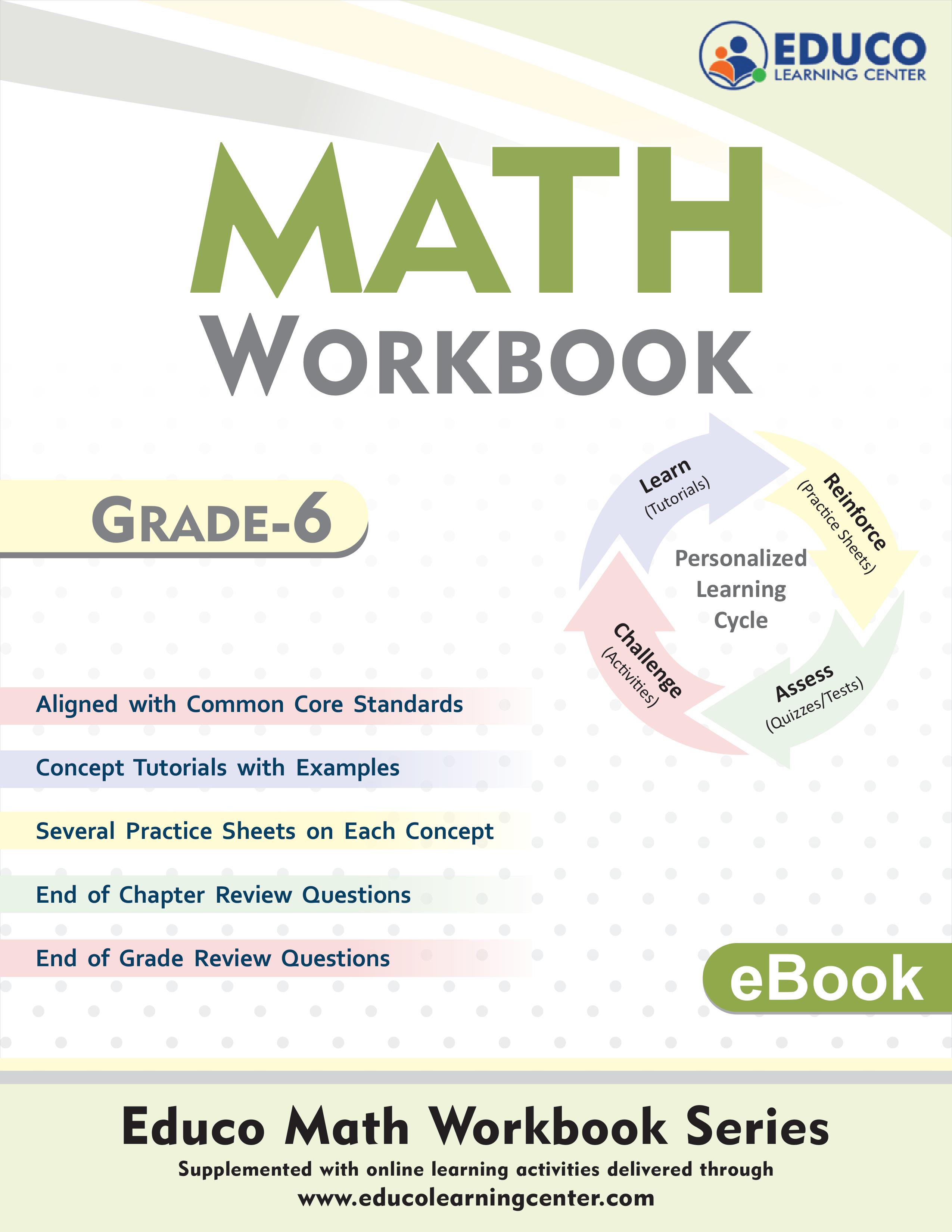 Grade 6 Math Printable Workbook