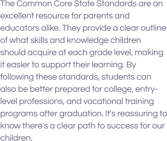 common core math benefits for grade 3 student text displayed